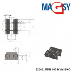 Magnesy do leja wsypowego wtryskarki MDN 100 MVM-EKO