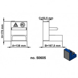 Magnetyczny oddzielacz blachy – model 2 - 170 mm